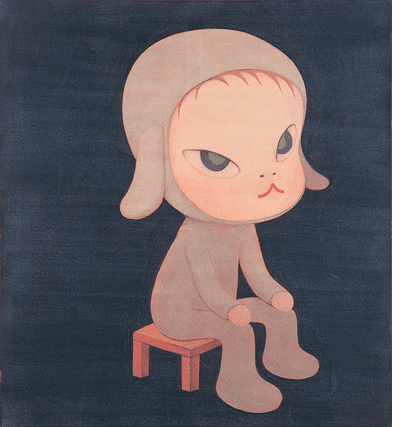 In 'Yoshitomo Nara,' the artist traces himself