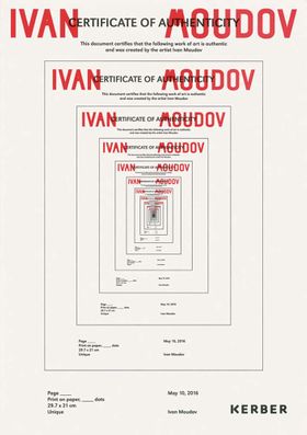 Ivan Moudov: Certificate of Authenticity