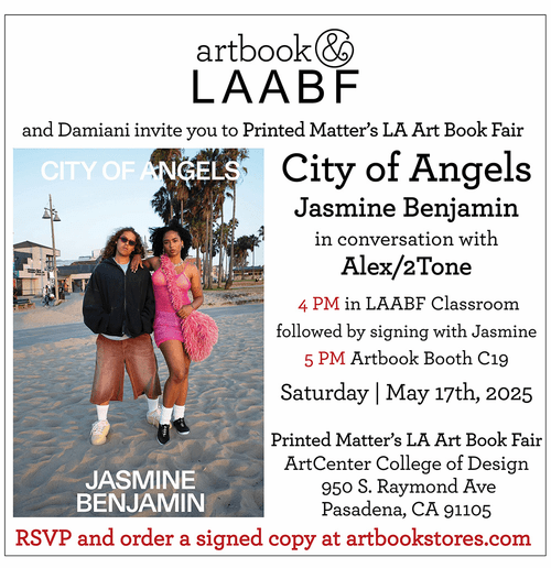 Jasmine Benjamin and Alex/2Tone present 'City of Angels: A Book about L.A. Style' at Printed Matter's L.A. Art Book Fair 