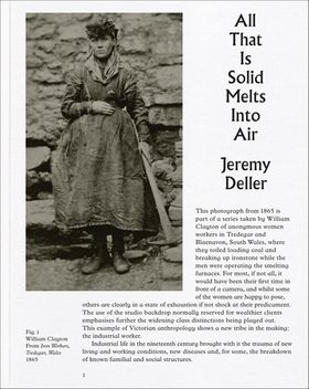 Jeremy Deller: All That Is Solid Melts into Air
