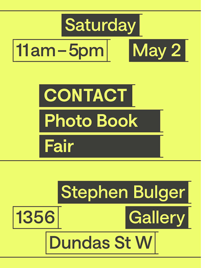 Join Artbook | D.A.P. at CONTACT Photobook Fair, Toronto