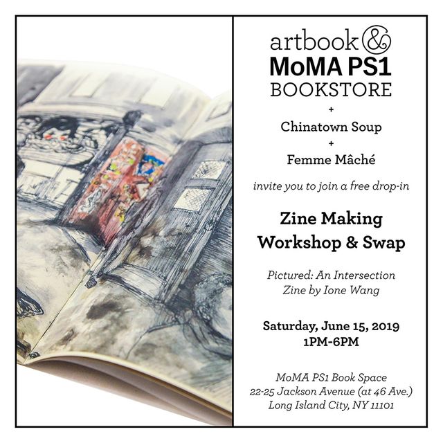 Join Chinatown Soup and Femme Mâché for a Zine Making Workshop