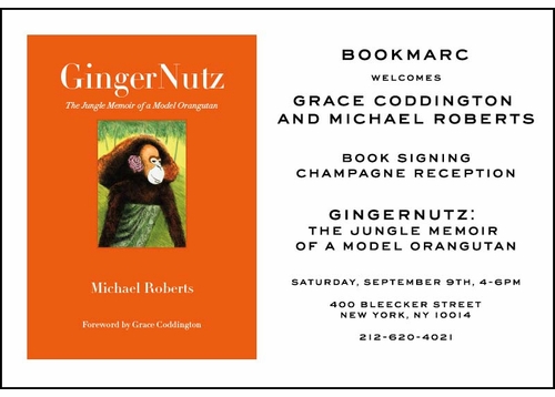 Join Grace Coddington & Michael Roberts at BOOKMARC for the Downtown launch of 'GingerNutz' 
