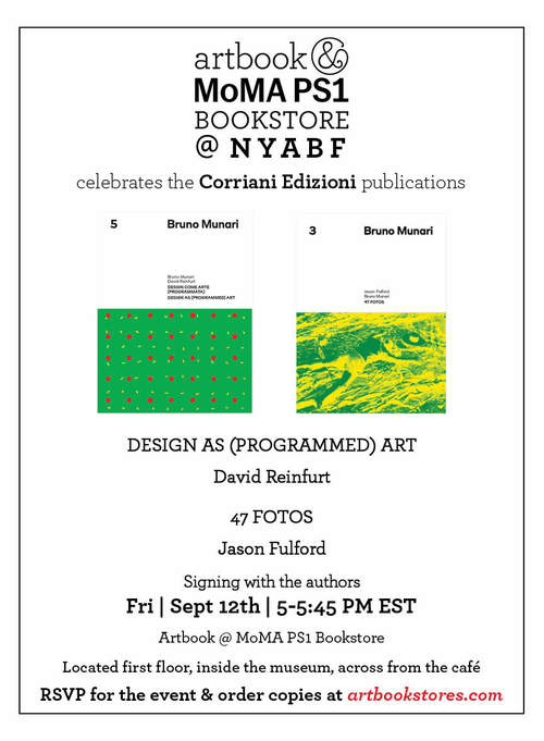 Join us for signings and book surprises at Printed Matter's NY Art Book Fair 2025!