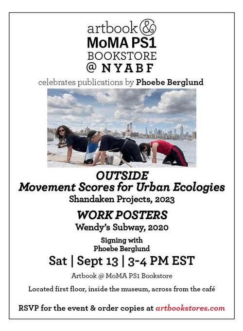 Join us for signings and book surprises at Printed Matter's NY Art Book Fair 2025!