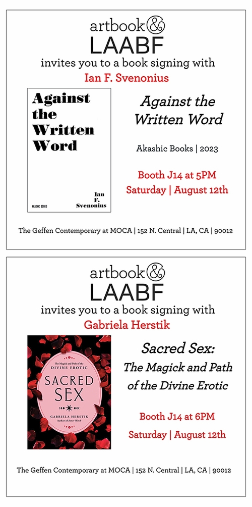 Join us for the LA Art Book Fair 2023!