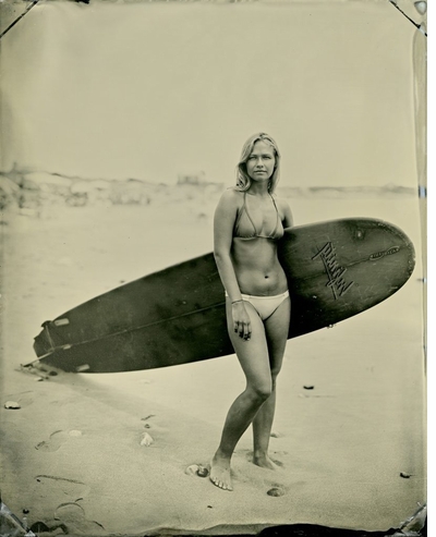 Joni Sternbach's 'Surf Site Tin Type' evokes a time when the sea had its own voice and the energy of mana animated all persons and places