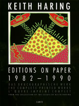 Vintage Keith Haring Editions On Paper 1982-1990 Art Book