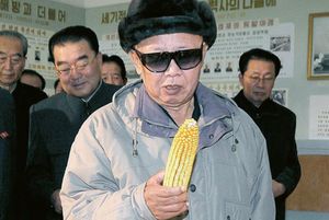 Kim Jong Il Looking at Things