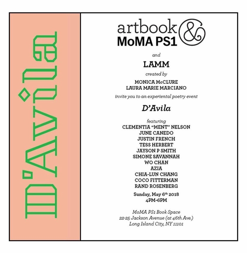 LAMM Presents D'Avila at the MoMA PS1 Book Space