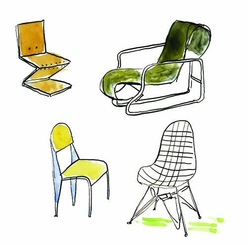 Maira Kalman & Rolf Fehlbaum to Launch 'The Lucky, Plucky Chairs' at McNally Jackson