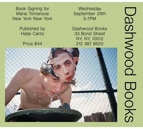 Marie Tomanova signing 'New York New York' at Dashwood Books
