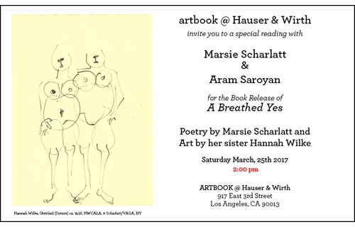 Marsie Scharlatt & Aram Saroyan Launch 'A Breathed Yes' at ARTBOOK @ Hauser & Wirth Los Angeles