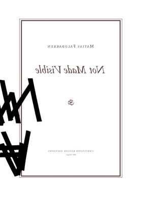 Matias Faldbakken: Not Made Visible