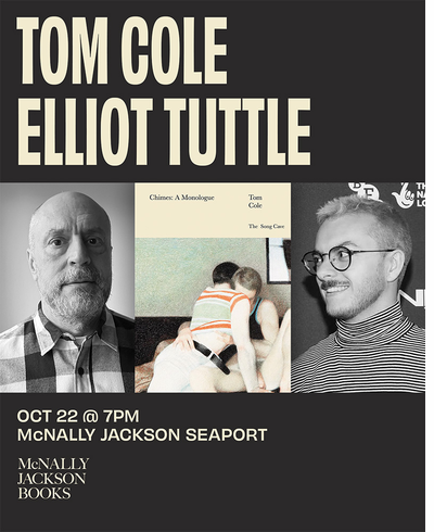 McNally Jackson Seaport presents Tom Cole and Elliot Tuttle launching 'Chimes'