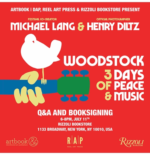 Michael Lang & Henry Diltz to launch 'Woodstock: 3 Days of Peace & Music' at Rizzoli