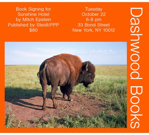 Mitch Epstein signing 'Sunshine Hotel' at Dashwood Books