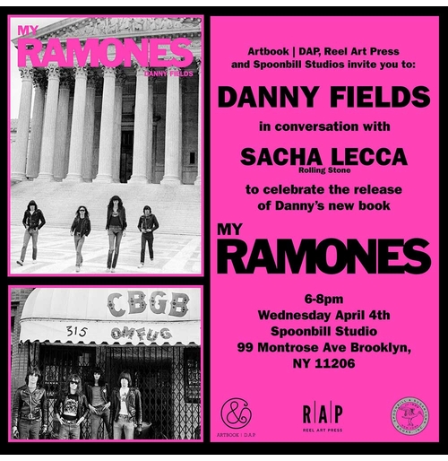 'My Ramones' author Danny Fields with Sacha Lecca at Spoonbill Studio
