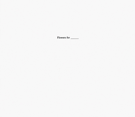 Nigel Shafran Flowers For ___ ARTBOOK | D.A.P. 2009 Catalog Books
