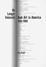 No Longer Innocent: Book Art In America 1960-1980