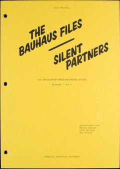 Olaf Nicolai: Silent Partners