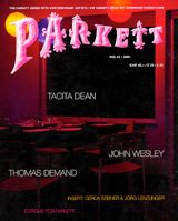 Parkett No. 62 Tacita Dean, Thomas Demand, John Wesley