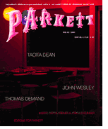 Parkett No. 62 Tacita Dean, Thomas Demand, John Wesley