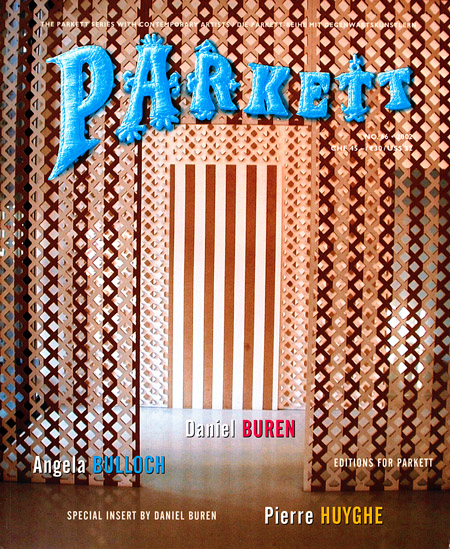 Parkett No. 66 Angela Bulloch, Daniel Buren, Pierre Huyghe