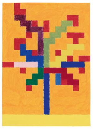 Peter Halley: Boats Crosses Trees Figures 197778