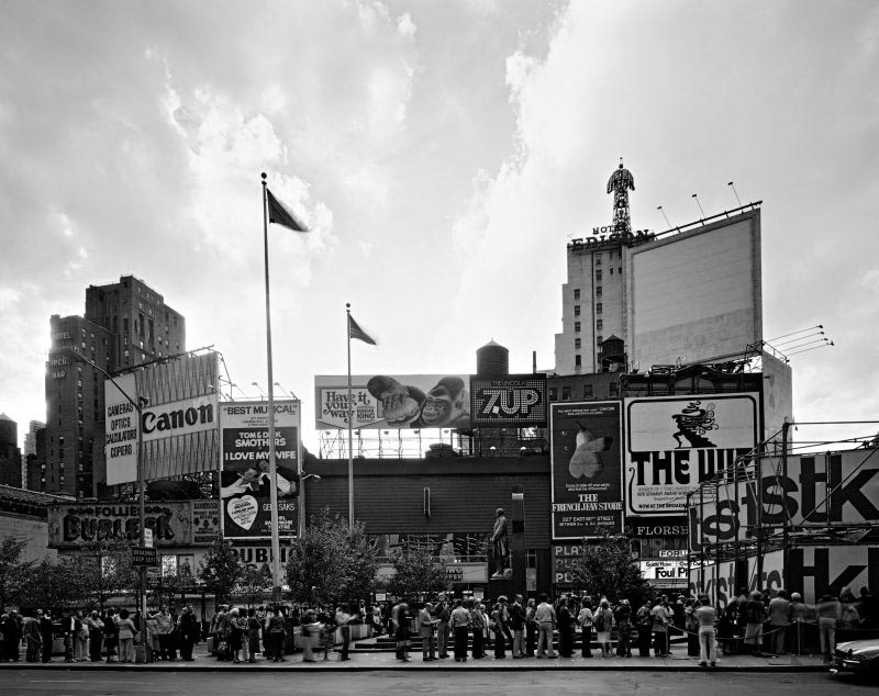 Featured photograph, of Times Square at Duffy Square, from Seventh Avenue between West Forty-sixth and West Forty-seventh Streets, is reproduced from 