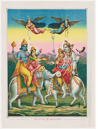 Rare Hindu prints by Bengali artists during colonial rule