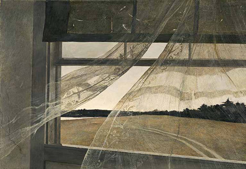 "Wind from the Sea" (1941) © Andrew Wyeth, is reproduced from