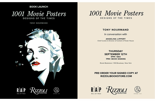 Rizzoli Bookstore presents Tony Nourmand and Angelina Lippert launching '1001 Movie Posters' in NYC