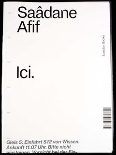 Sadane Afif: Ici./L-bas