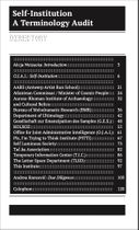Self-Institution: Terminology Audit
