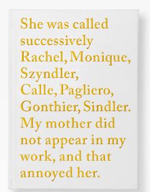 Sophie Calle: Rachel Monique