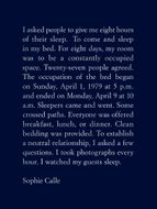 Sophie Calle: The Sleepers