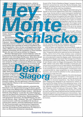 Susanne Kriemann: Hey Monte Schlacko / Dear Slagorg
