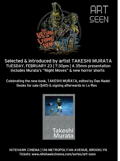 Takeshi Murata Book Launch & 'Return of the Living Dead' Screening at Nitehawk Cinema