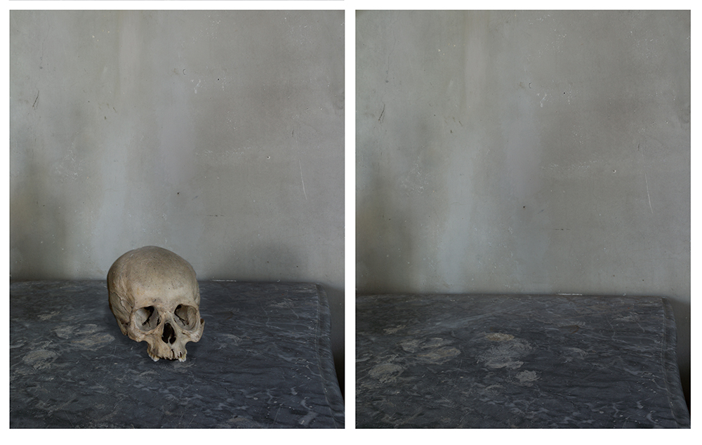 “Cézanne’s Studio (Skull and Void)” (2013) is reproduced from