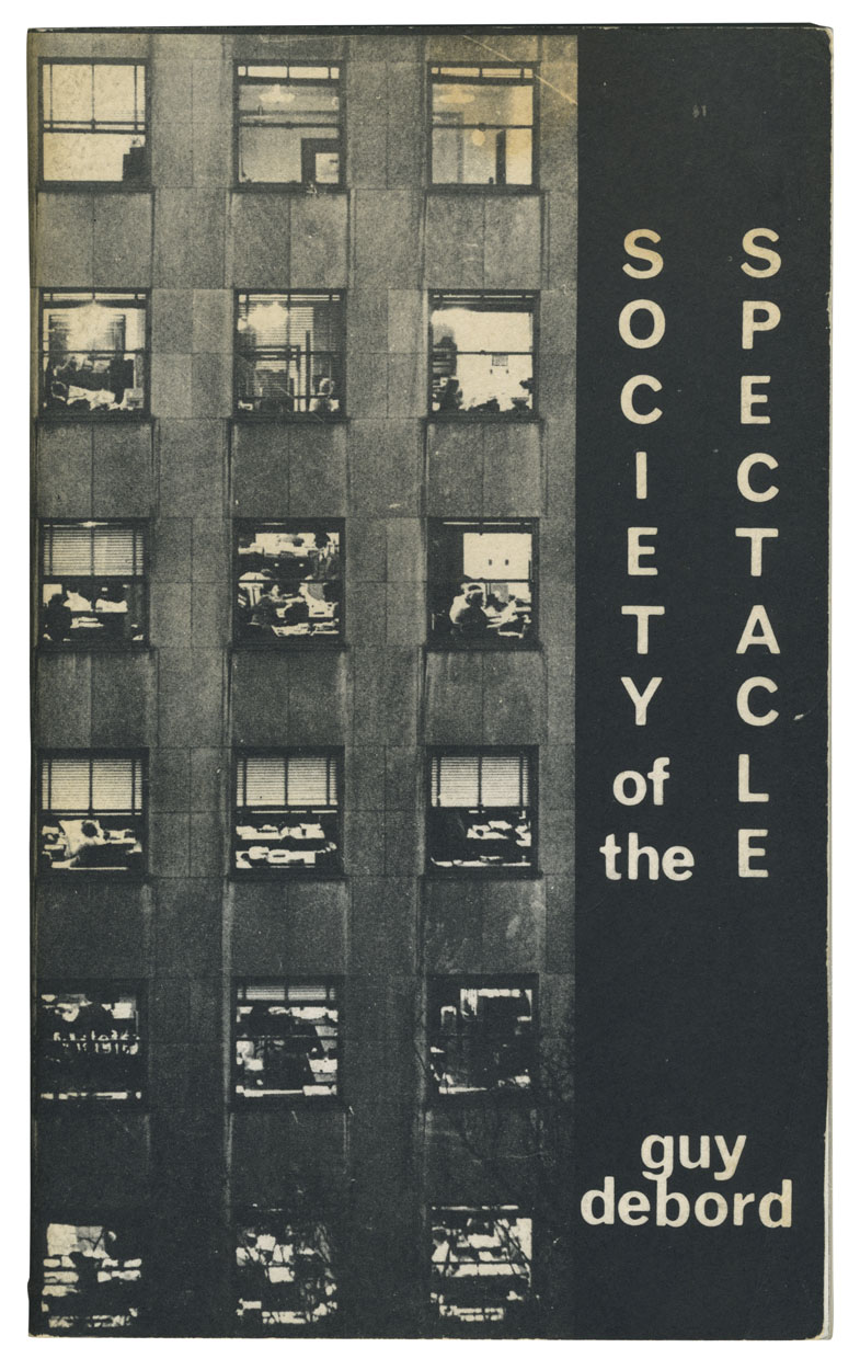 The cover of the first English language edition of Guy Debord