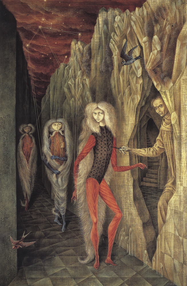 "Portrait of Dr. Ignacio Chávez" (1957) by Remedios Varo is reproduced from