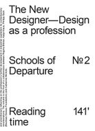 The New Designer: Design as a Profession