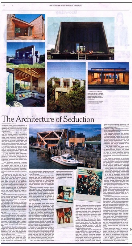 The New York Times' Guy Trebay Reviews Two New Books on the Golden Era of Fire Island Pines 