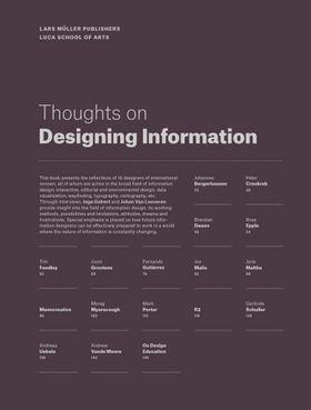 Thoughts on Designing Information