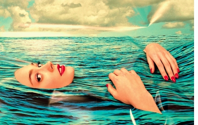 Toilet Paper: Issue 13, Woman in Ocean