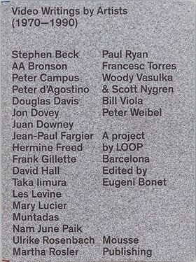 Video Writings by Artists