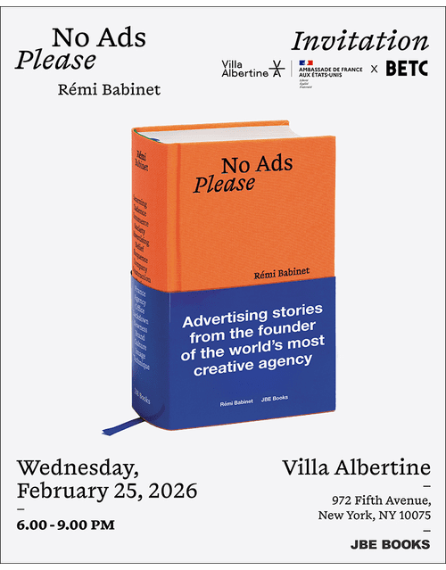 Villa Albertine presents R�mi Babinet launching 'No Ads Please'