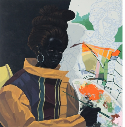 Visions of the Black figure in The Time is Always Now