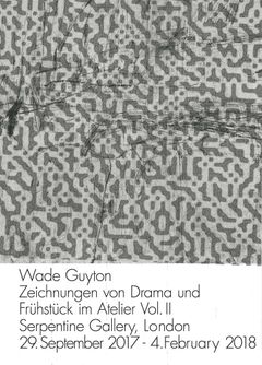 Wade Guyton: Zeichnungen von Drama und Frhstck im Atelier Vol. II